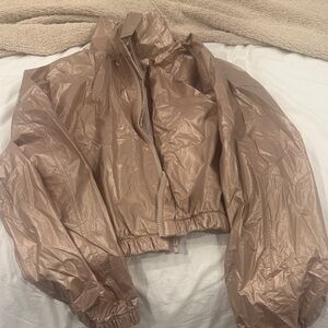 All in Motion Women's Metallic Tan Puffer Jacket